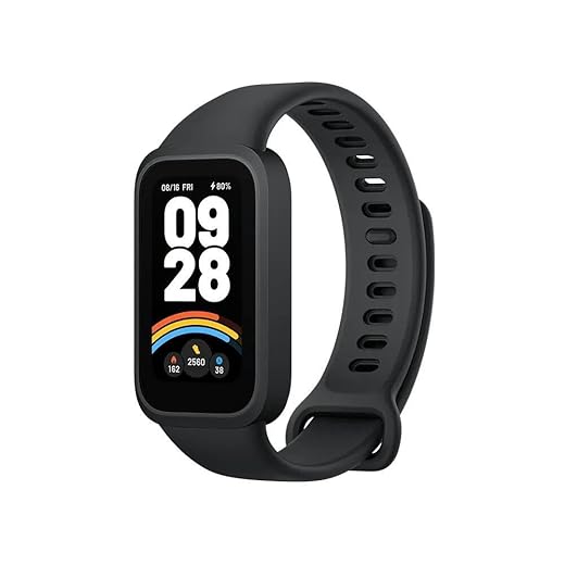 Relógio Inteligente, Smartwatches 1,47 Polegadas, Tela Colorida, 24 Modos Esportivos, Pedômetro, À Prova D'Água Preto-Unissex Smart Watch Smartband Mi Band 9 Active versão global Original- Preto