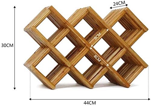 Soporte para botellas de vino de madera tamaño C miniatura 2
