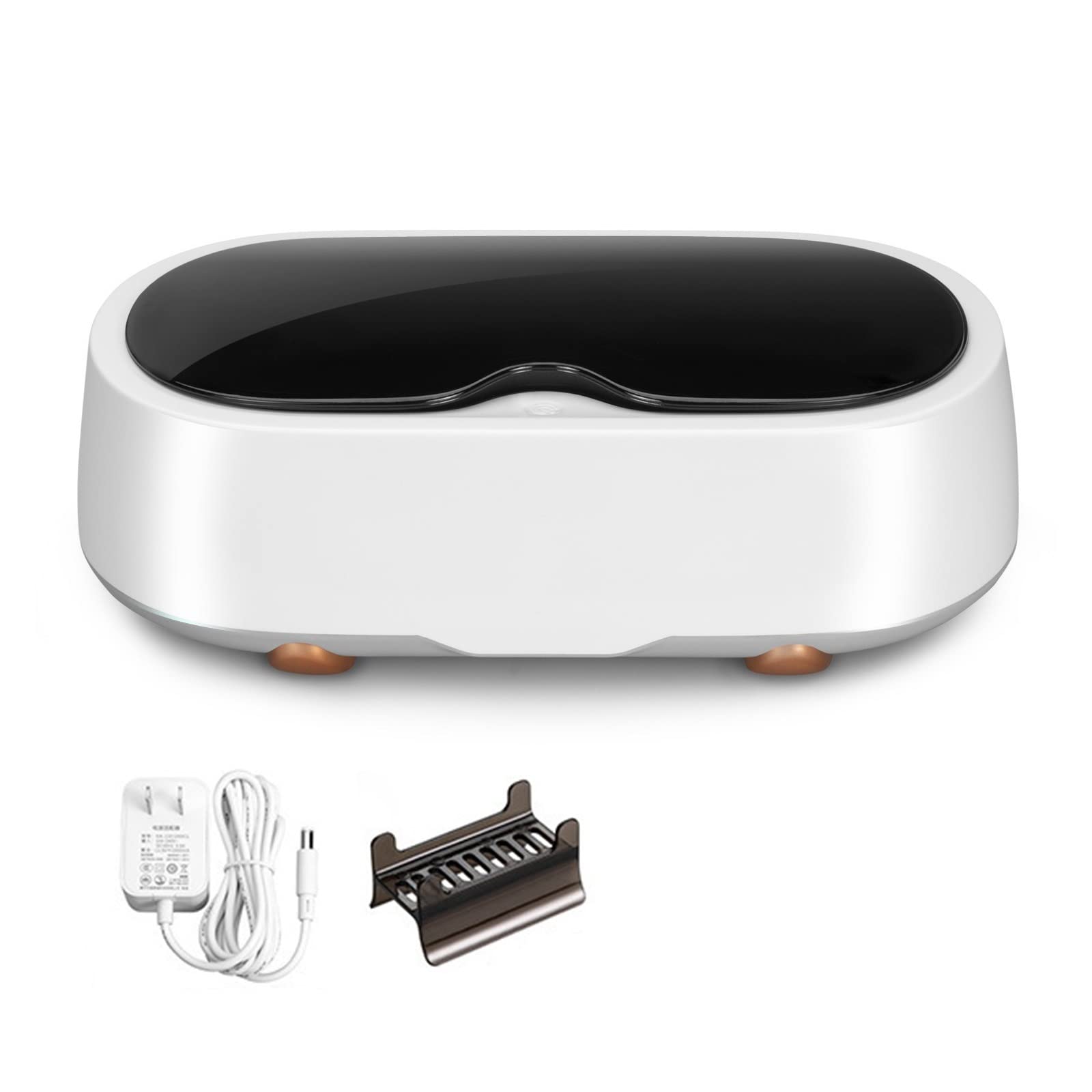 Limpiador ultrasónico con Tanque de Acero Inoxidable Limpiador sónico de 45 KHz para joyería Cepillo de Dientes Maquinilla de Afeitar Dentadura, Máquina de Limpieza de anteojos-320