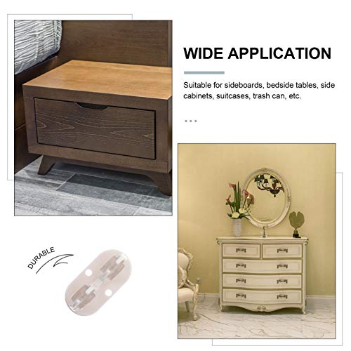 ULTECHNOVO 8Pcs Rodízios Giratórios Rodízios de Plástico para Móveis Rodízios de Caixa de Armazename