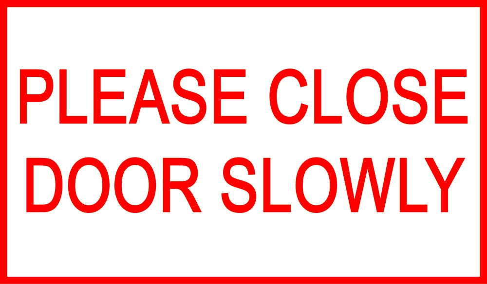 يرجى إغلاق الباب برفق ملصقات شفافة 2 5 سم 10 سم عبوة مكونة من 6 قطع لملصق باب السيارة مثالي لسيارات الأرائك والمركبات والمركبات والمركبات والمركبات Amazon Ae مستلزمات المكتب