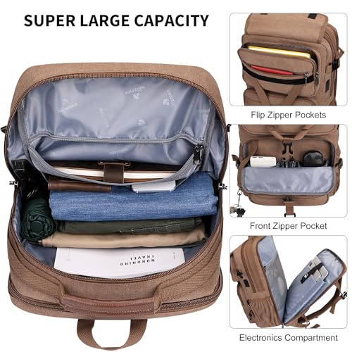 WITZMAN Vintage Canvas Travel Backpack