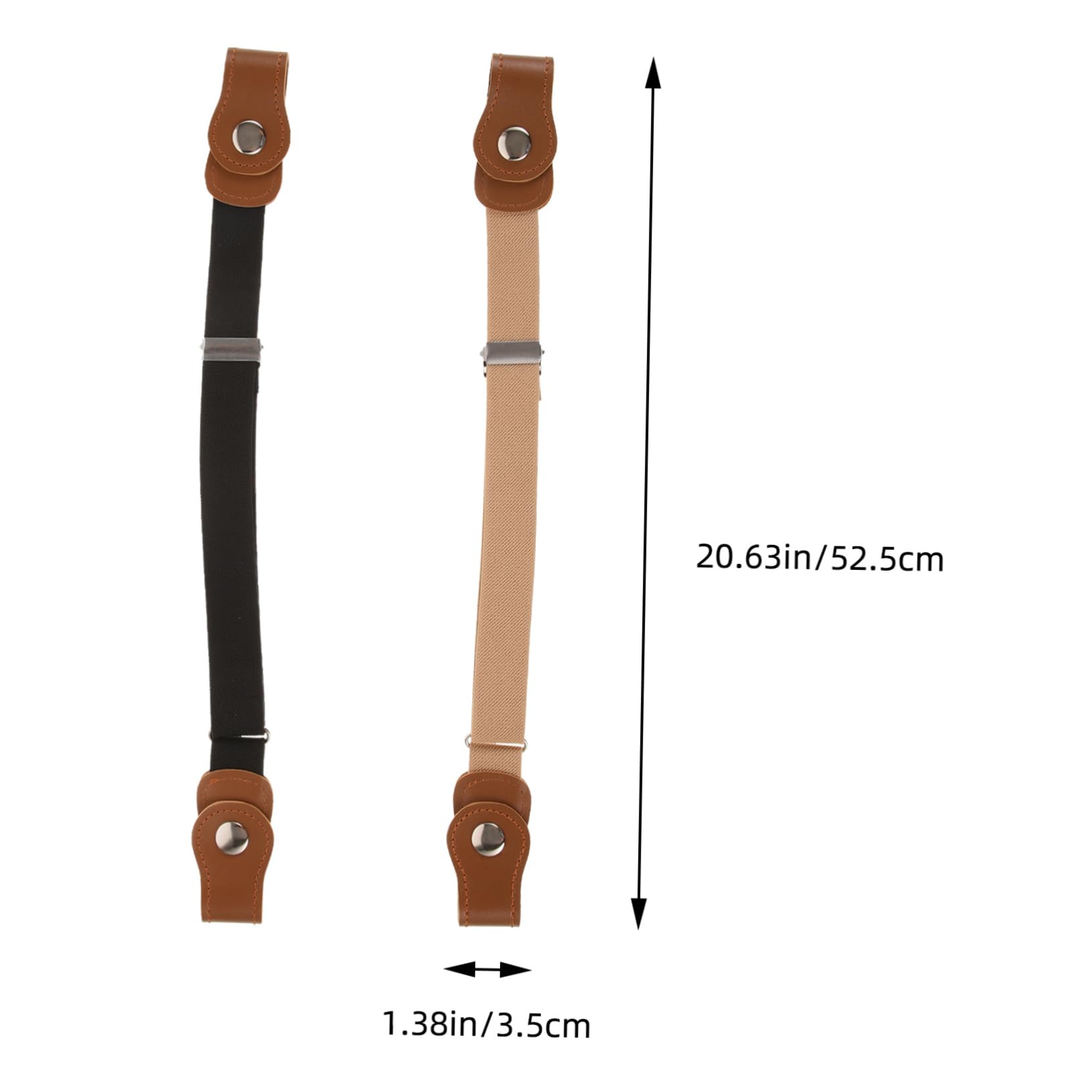 OATIPHO Non-slip Boys and Girls Belt 2 Pack Girl Belt Comfortable for Toddlers Children