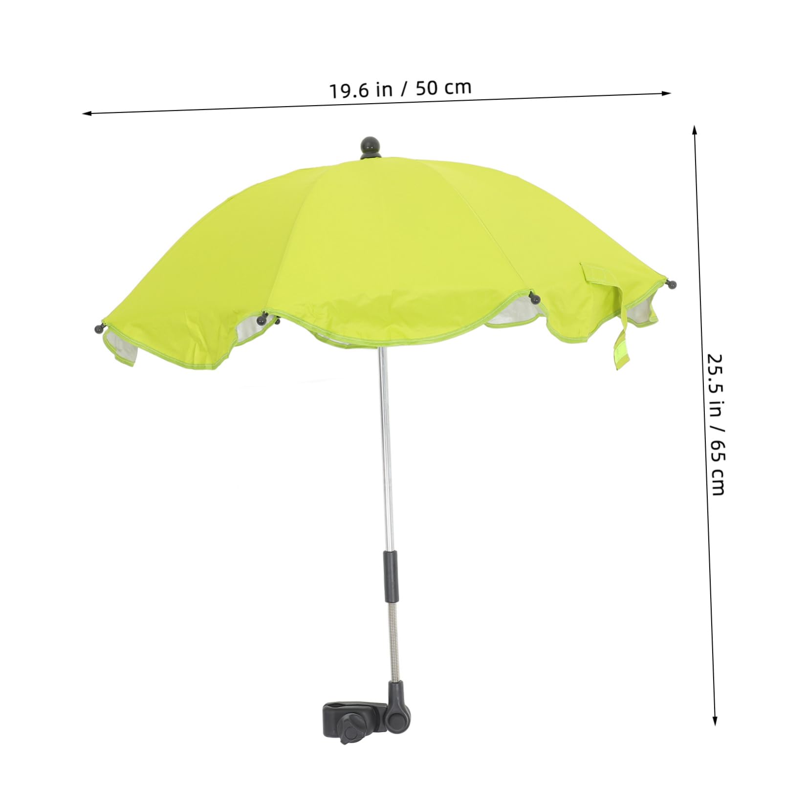 Toyvian Sombrilla Ligera y Resistente Ultravioleta para Cochecito de Ñiño Protección UV y Fácil Instalación, Adecuado para Celebracion Verano al Aire Libre