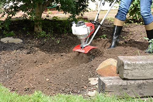 Mantis 7940 4-Cycle Tiller Cultivator Powered by Honda – Lightweight, Powerful and Compact - No Fuel Mix, Sure-Grip Handles – Built To Be Durable and Dependable