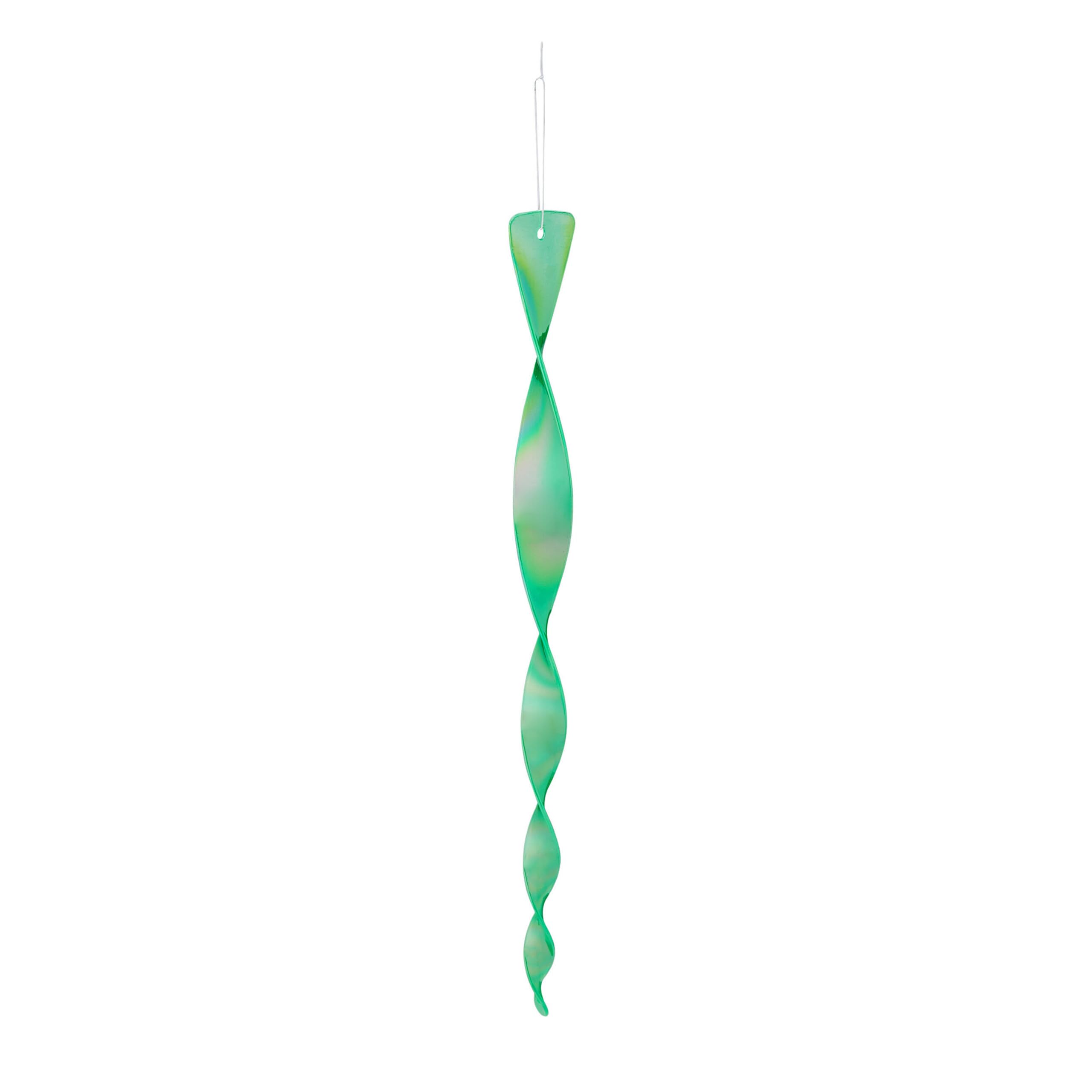 Relaxdays Vogelabwehr Spirale, 10er Set, reflektierend, grün