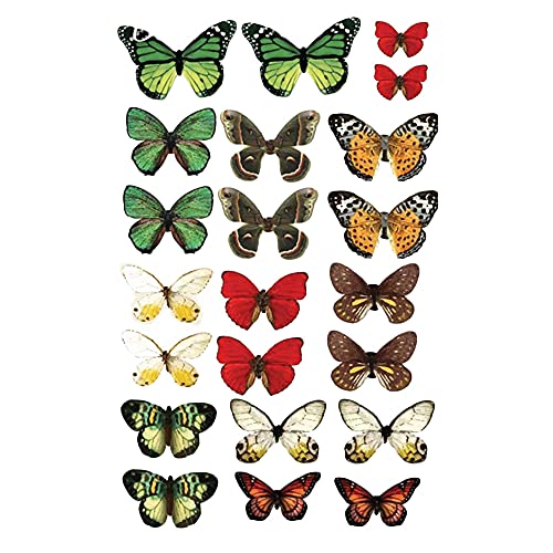 Crystal Candy Wafer-Paper Vintage Butterflies