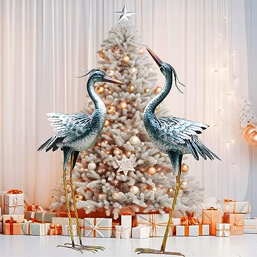 Chisheenlargegardencranestatuesoutdoorsculpturesmetalyardartheronstatuesstandingforindooroutdoordecorbirdstatuesforpatiolawnporchdecorationssetof2  Urban Country Home Decor Chisheen large garden crane statues outdoor sculptures metal yard art heron statues standing for indoor outdoor decor bird statues for patio lawn porch decorations set of 2  urban country home decor