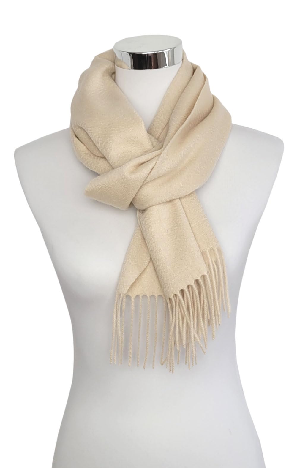 Bovari Sciarpa Donna Premium 100% Cashmere - 180 x 31 cm - molti colori