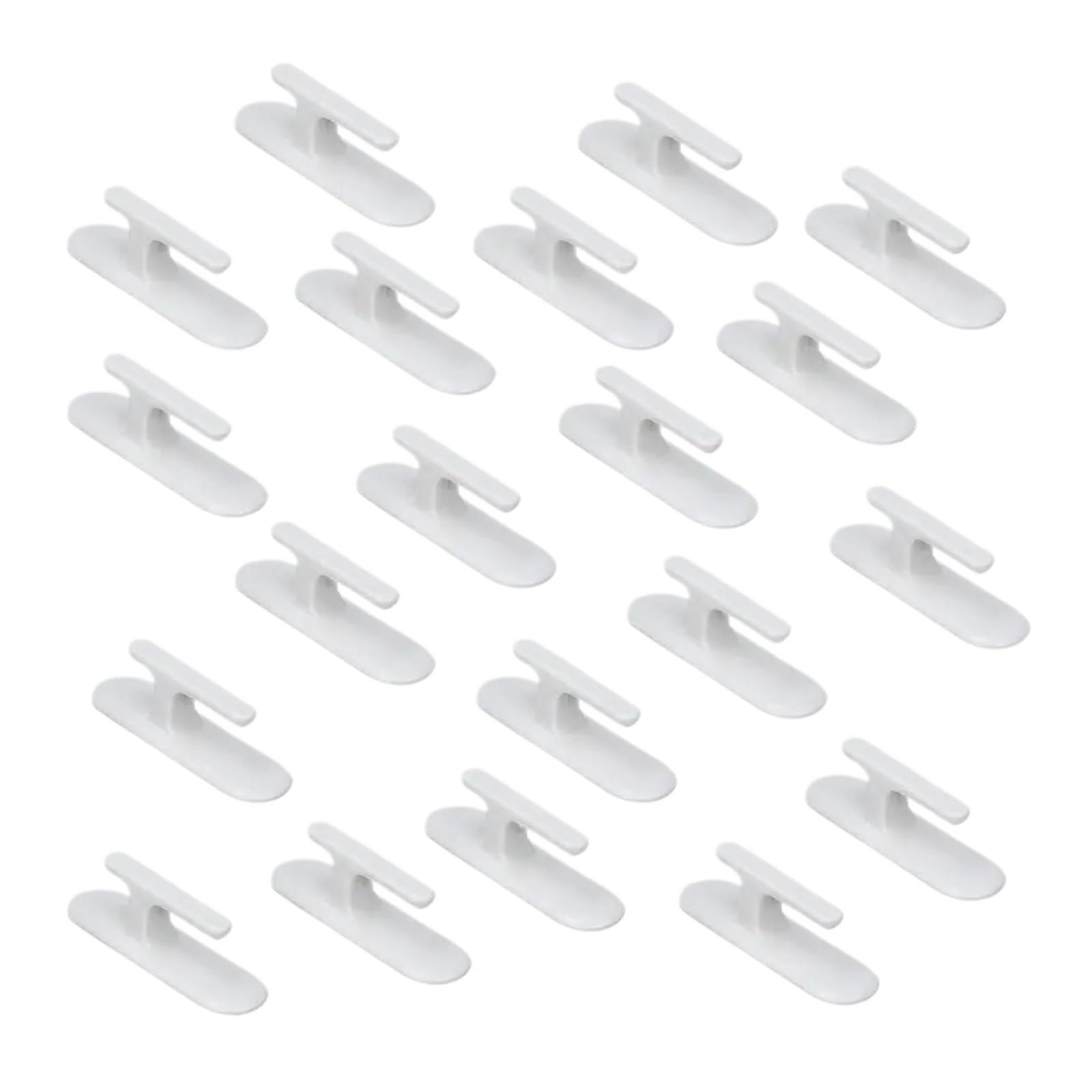 GOXQIT 16Pcs Curtain Holdbacks White Self-Adhesive Hooks Needed For Curtains Towels Coats Bags For Home