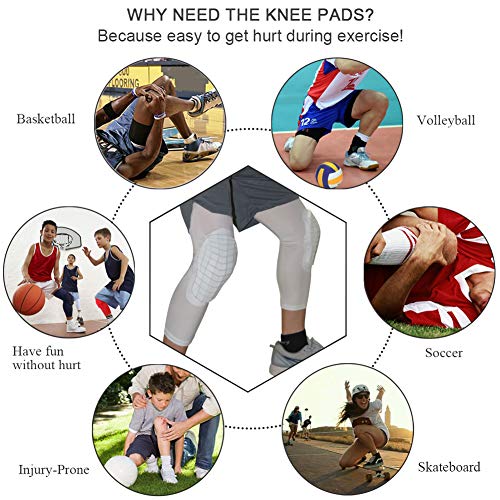 image for SZKANI Knee Pads Compression Leg Sleeve Knee Sleeve for All Sports Wre