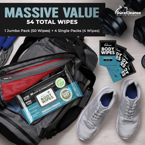 Body-Wipes-for-Men-50-XL-No-Rinse-Shower-Wipes-4-Travel-Bath-Wipes-9x12-After-Gym-Wipes-Mens-Deodorant-Wipes-Face-Wipes-for-Men-For-Camping-Essentials-Survival-Gear-and-Supplies