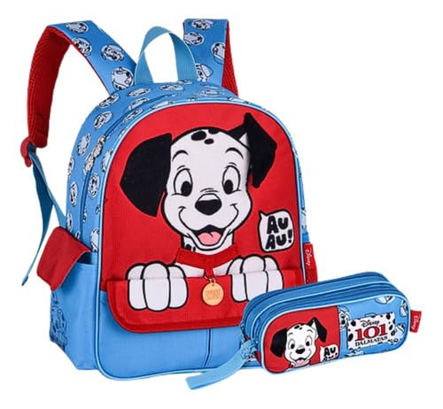Kit Mochila Costa 101 Dálmatas Infantil Com Estojo Disney Clio Style