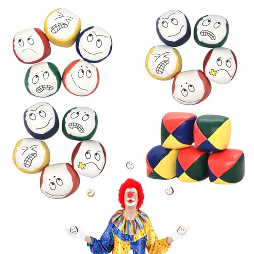 MIHURO Juggling Balls 20 Pcs Juggling Balls for Adults Children Beginners Professionals Durable Juggling Sets Easy Grip and Learn Coloured Creative Funny Juggle Balls for Age 5+