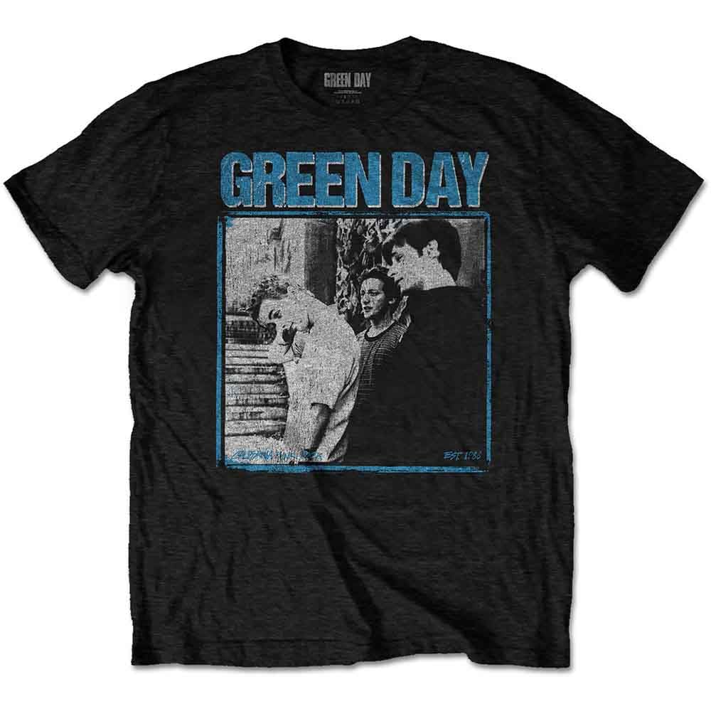 Green Day 'Photo Block' (Black) T-Shirt (Medium)