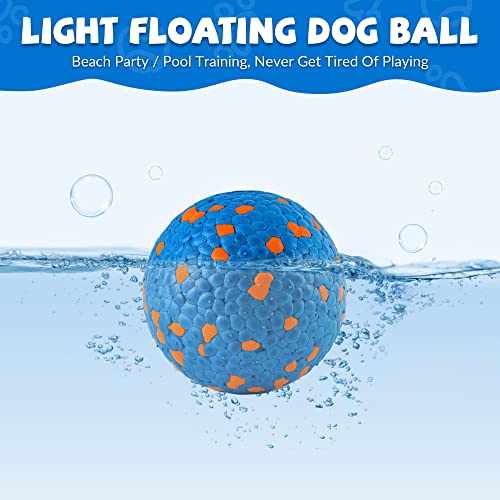 SUNNEKO Dog Balls for Large Medium Small Dogs Bouncy Tennis Ball for Aggressive Chewers Durable Water Toy for All Life Stages Labrador - Image 4