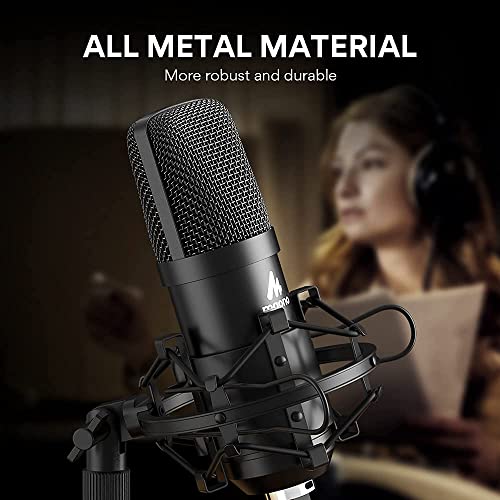 Maono MABAUA04TUS Usb Microphone Kit 192Khz/24Bit Au-A04T Pc Condenser Podcast Streaming Cardioid Mic Plug & Play thumb #7