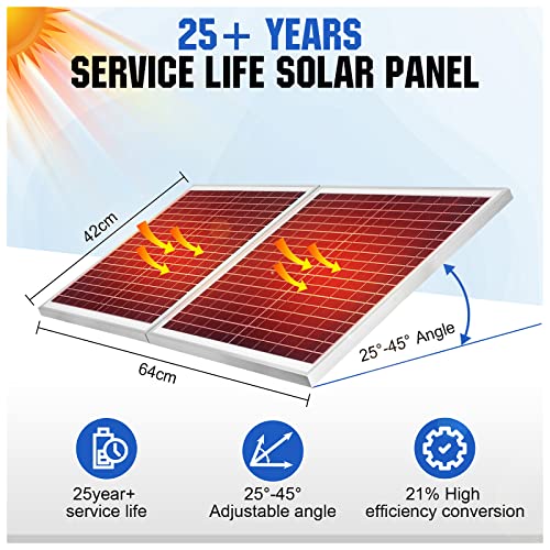 Eco-Worthy FBA_L07FM30-SV25-1 25W Solar Powered Attic Ventilator Gable Roof Vent Fan thumb #6
