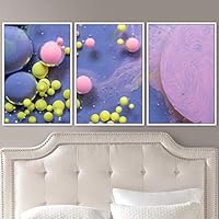 3 Piece Framed Canvas Wall Art 3D Abstract Canvas Prints Home Artwork Decoration for Living Room,Bedroom - 16