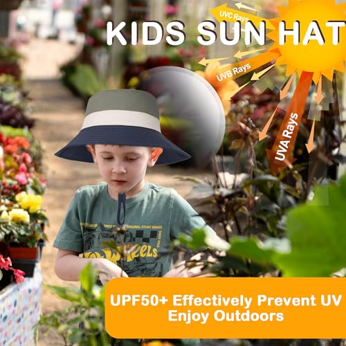 LPMOERA Baby Sun Hat Baby Boy Toddler Bucket Hats UPF 50+ for Baby Girls Boys Infant Beach Hat4