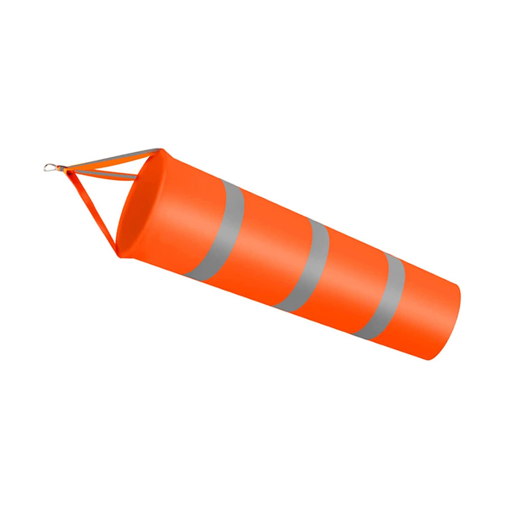 Hsthe Sea 31-Inch Windsock - Rip-stop Polyester Wind Direction Measurement Sock Bag with Reflective Belt - For Outdoors Airport Farm & Park - Orange 2.6 Feet