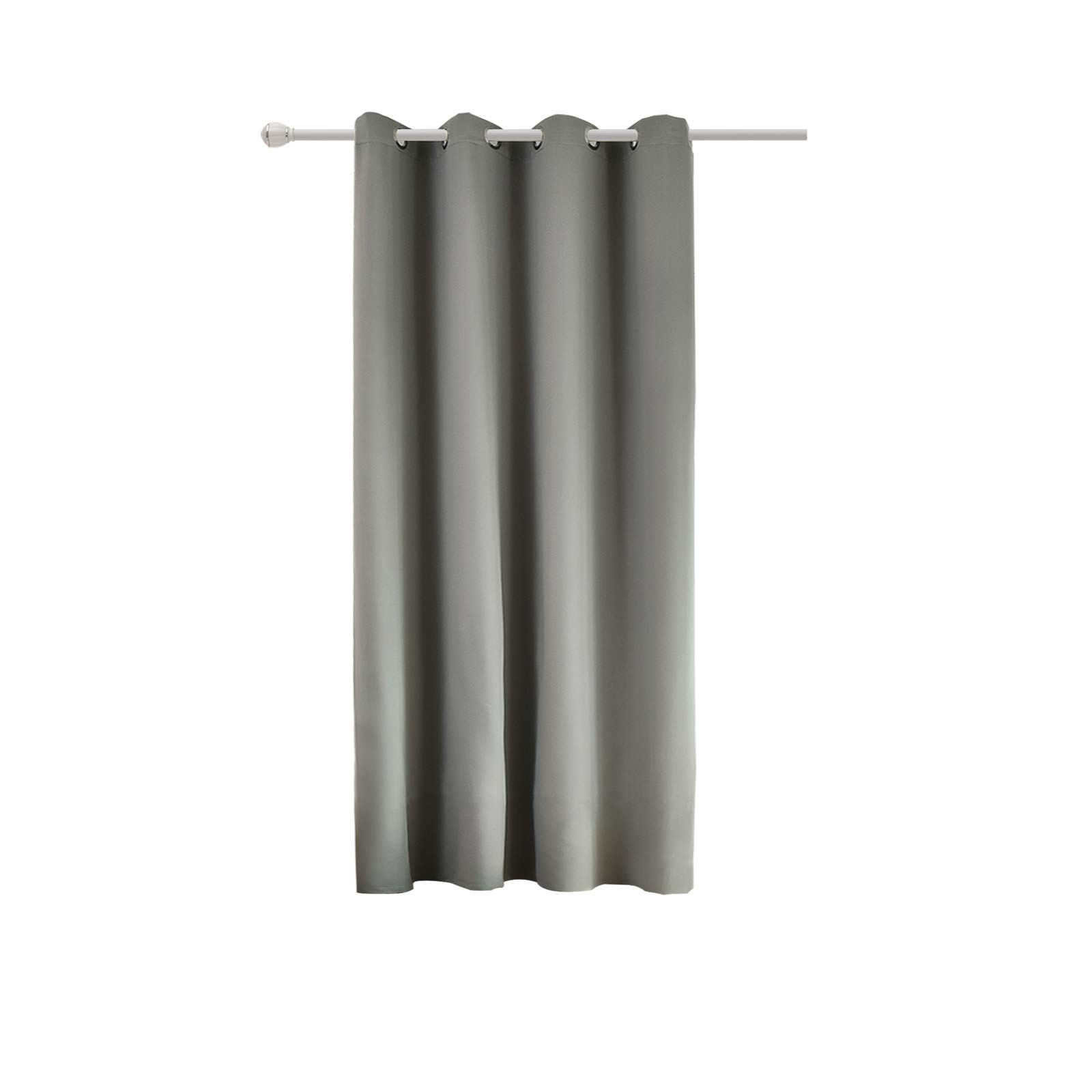 WOLTU Cortina Opaca con Ojales 1 Pieza Cortinas Térmicas Aislantes Moderna Decoración Ventanas para Dormotorio Habitacion Sala Salon 135x175 cm Gris Oscuro Global Recycled Standard OEKO-TEX STANDARD 100 Global Recycled Standard Global Recycled Standard