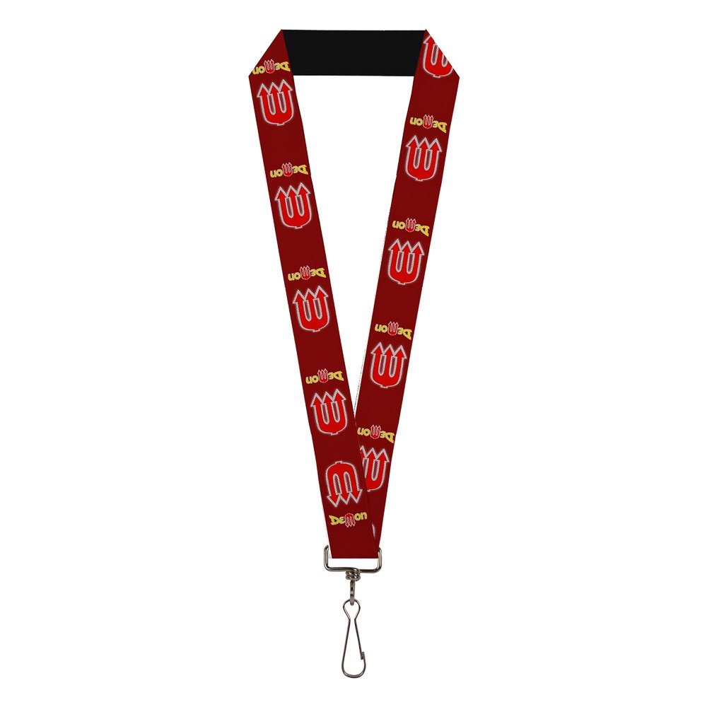 Buckle-Down Dodge Demon Lanyard - Stretchy Nylon Keychain With Steel Clip, Officially Licensed - View #5