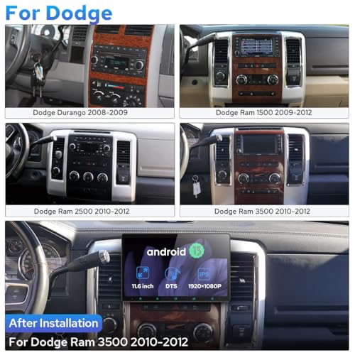 Radio para auto Joying 11.6 pulgadas para Jeep y Dodge miniatura 7
