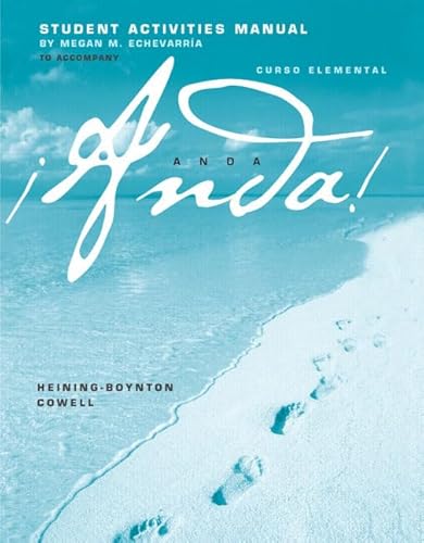 Anda! Curso Elemental: Student Activities Manual