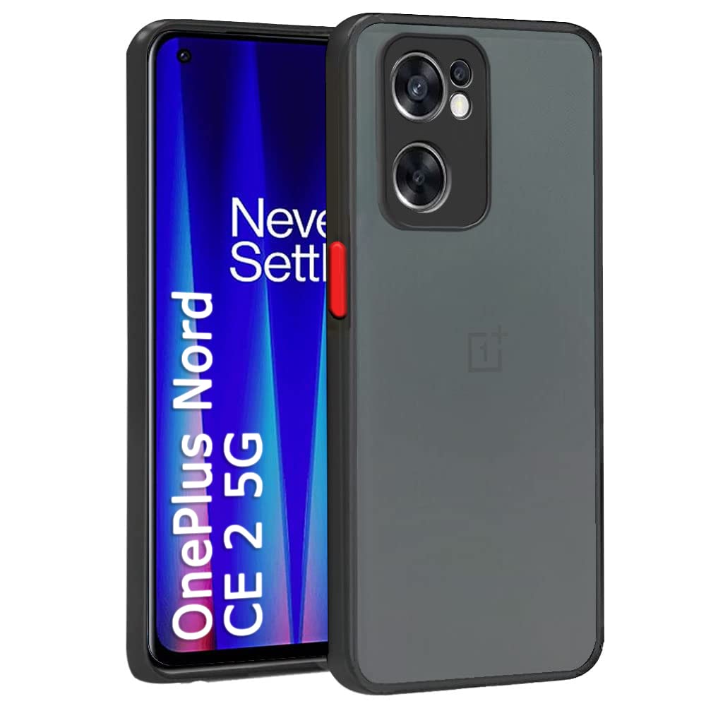 TheGiftKart Smoked Translucent Protective Hard Back Case Cover for OnePlus Nord CE 2 5G (TPU & PC | Black Bumper) (B09SM2SK42) Amazon Price History, Amazon Price Tracker