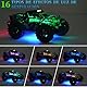 JOYTREKY Ferngesteuertes Auto - 1:18 RC Auto Hochgeschwindigkeits LED-Licht 25 km/h mit Spray 2,4 GHz All Terrain Offroad Truck Spielzeug 2 Batterien Schnelles Spielzeug ab 3 4 5 6 7 8 Junge-Grün