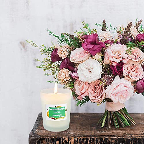 Toworld Scented Candles Gift Set, 12 PCS White Glass Candle, Natural Soy Wax 2.5 Oz Portable Aromatherapy Candles Women Gift with Stress Relief and Aromatherapy for Holiday, Bathing, Home Decoration