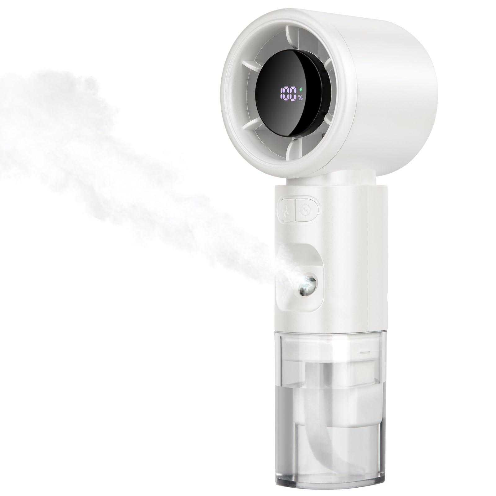 Photo 1 of ***MISSING PARTS***
Suteng Portable Handheld Misting Fan, 2 in1 Rechargeable Mini Turbo Fans, 5 Speed Adjustable Cooling Hand Fan, Personal Mister Fans with LED Digital Display for Beach, Travel, Outdoor, Office