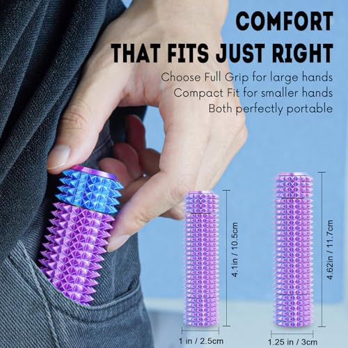 Fidget Roller Adults Teens Sensory Little Stim Gadget for Anxiety Relief Mild Ouchie,Desk Focus Tool Portable Hand Spinner Gifts Idea White Elephant Stocking Christmas(Purple,Compact Fit) - Image 4