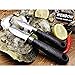 WENDOM Oyster Knife Shucker Set Oyster Shucking Knife and Gloves Cut Resistant Level 5 Protection Seafood Opener Kit Tools Gift(2knifes+2Glove+1Cloth)