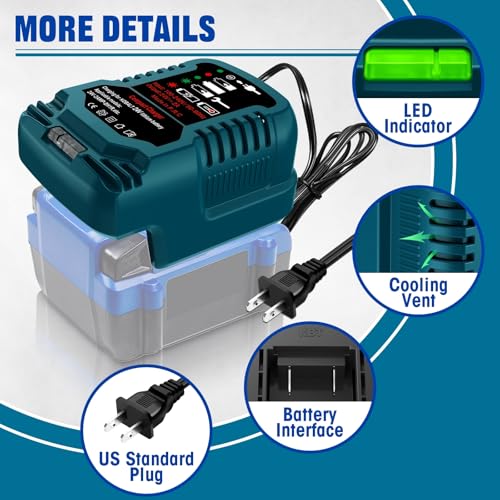 Yrgjdca Compact Cordless Power Tool Battery Chargers thumb #3