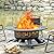 Verdeluxe 47 Inch Outdoor Fire Pit with 2 Grills, Extra Large BBQ Firepits for Outside, Metal Round Fire pits with Lid&Fire Poker,3 in 1 Wood Burning Outdoor Fireplaces for Backyard,Patio,Bonfire