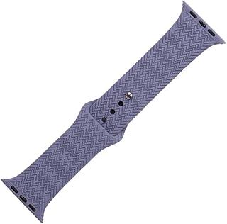 سوار ساعة بديل مقاوم للماء من السيليكون متوافق مع الساعات مقاس 42 ملم او 44 ملم او 45 ملم - ارجواني