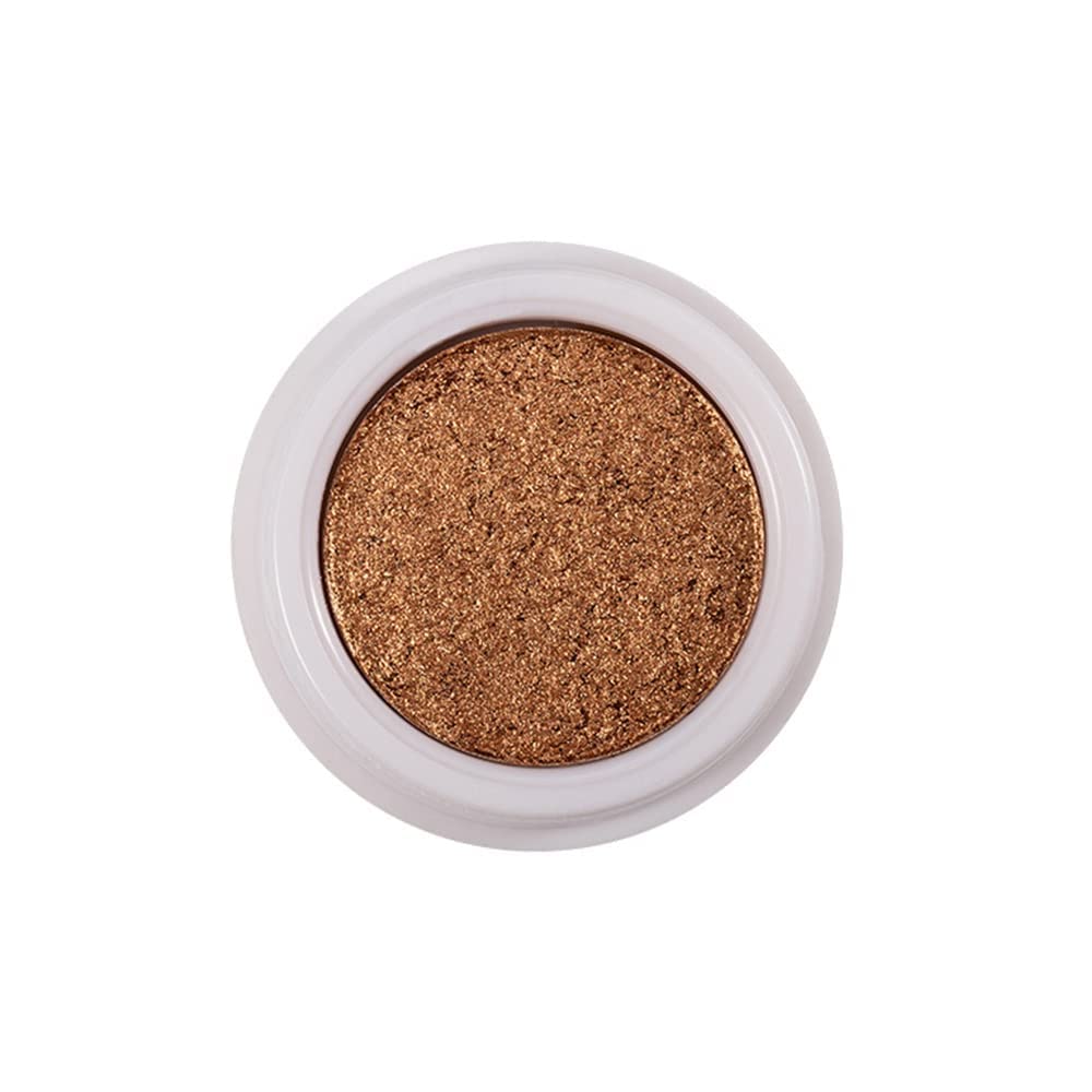 Quxunzzz Liquid Glitter Eyeshadow, Metallic Glitter Shimmer Eye Looks Waterproof Long Lasting Quick-Drying Sparkling Eye Shadow Makeup (Golden brown)