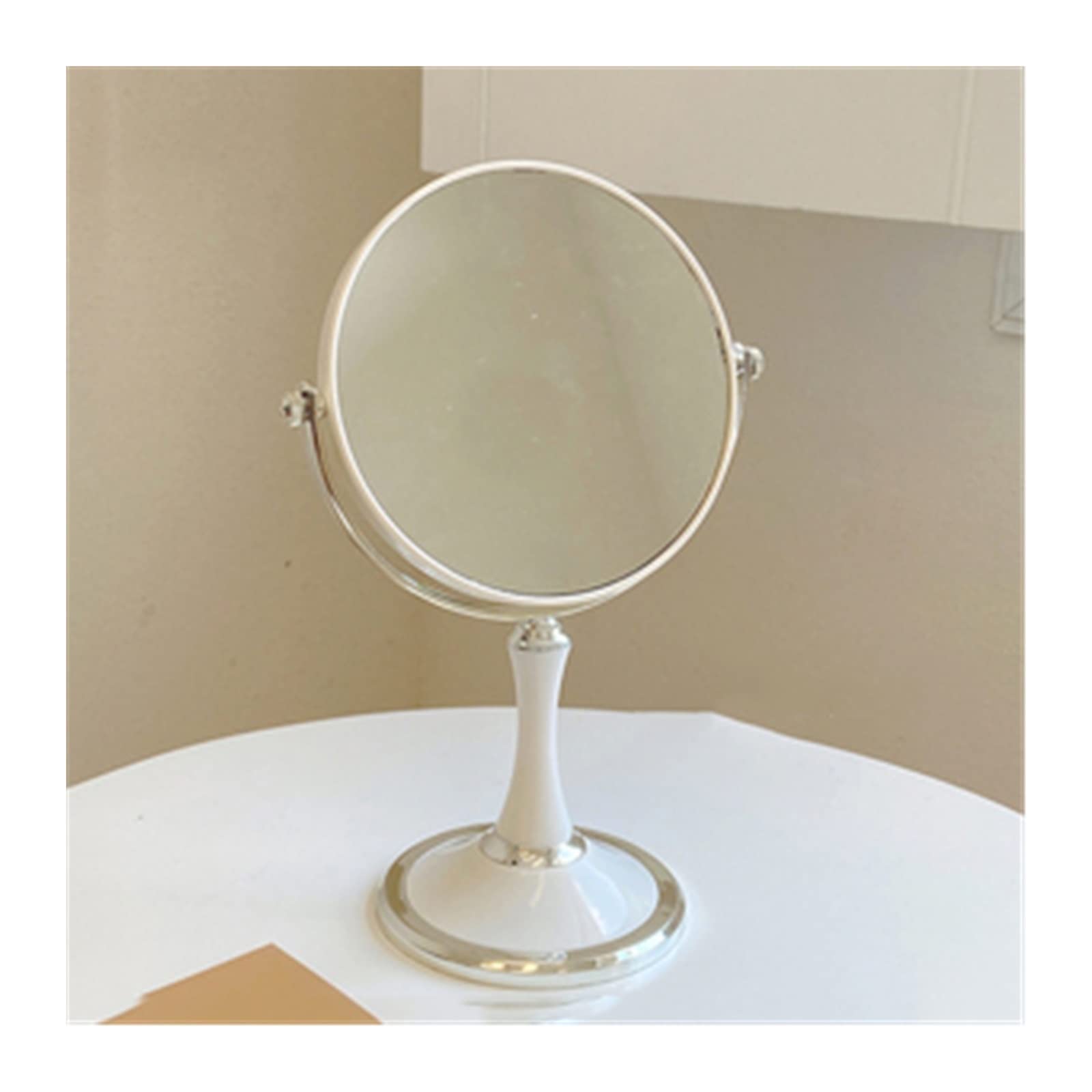 KFGISD, Double-sided Dressing Mirror Female Circular Mirror Tabletop Cosmetic Mirror,Tabletop Mirror(Small)