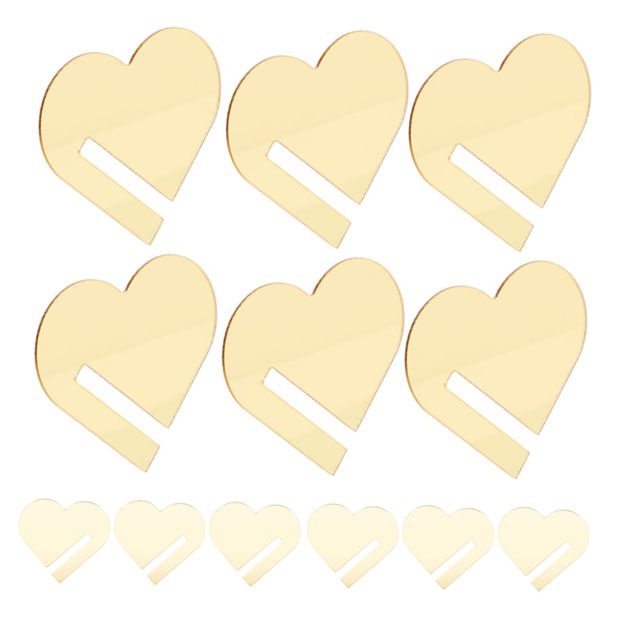 Ciieeo 30pcs Heart Shaped Acrylic Drink Tags Blank Party Drink Markers for Wine Glasses for Weddings Birthdays and Celebrations Easy to Use Reusable Tumbler Charms
