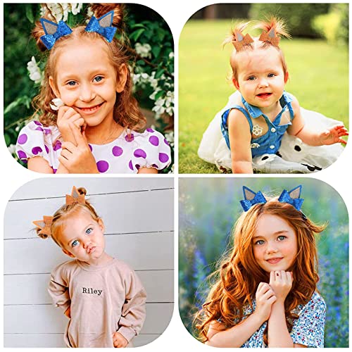 Bicllcsdd BICLLCSDD-1 Dog Birthday Party Supplies,Blue Party Decorations Ears Hair Bow Clips For Kid, Boys And Girls Halloween Costume Accessories Animal Cosplay thumb #5
