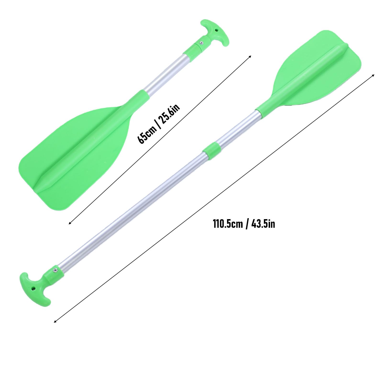 VGEBY Teleskop-Paddel, Material: Aluminium, leicht, mit Wassersprühung, Paddel, verstellbar, 110 cm, für Kinder, Kajak, Kanu, Boot, Freizeit