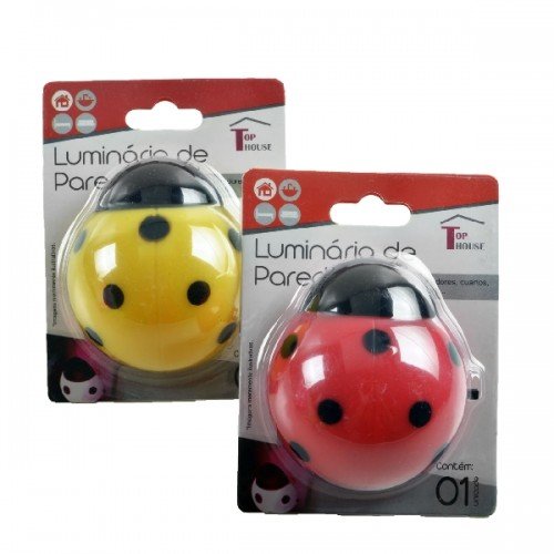Abajur Luminária De Tomada Infantil Joaninha