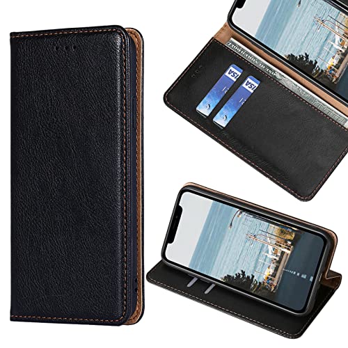 KWATUNG iPhone 14 ケース 手帳型 合皮レザー iPhone 14 手帳型ケース iphone 14カバー おしゃれ アイフォン 14 ケース 手帳型 手作 アイフォン 14 手帳型 ケース 耐衝撃 全面保護 iPhone14 対応 ケース 手帳型 iPhone 14 ケース 財布型 汗や指紋防止【iPhone 14対応 6.1インチ】ブラック