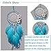 LOMOHOO Dream Catcher Blue Feather Flower Dream Catchers Decorations Kids Bedroom Sitting Room Home Boho Decor Wall Hanging Nursery Wedding Ornament
