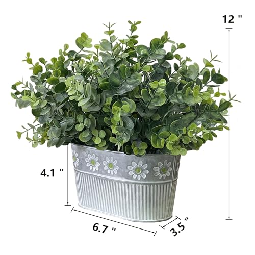 Artificial-Potted-Eucalyptus-Plants-Fake-Greenery-Plant-Arrangements-in-Rustic-Rectangular-Pot-Table-Centerpiece-1-Pack Artificial Potted Eucalyptus Plants Fake Greenery Plant Arrangements in Rustic Rectangular Pot Table Centerpiece 1 Pack