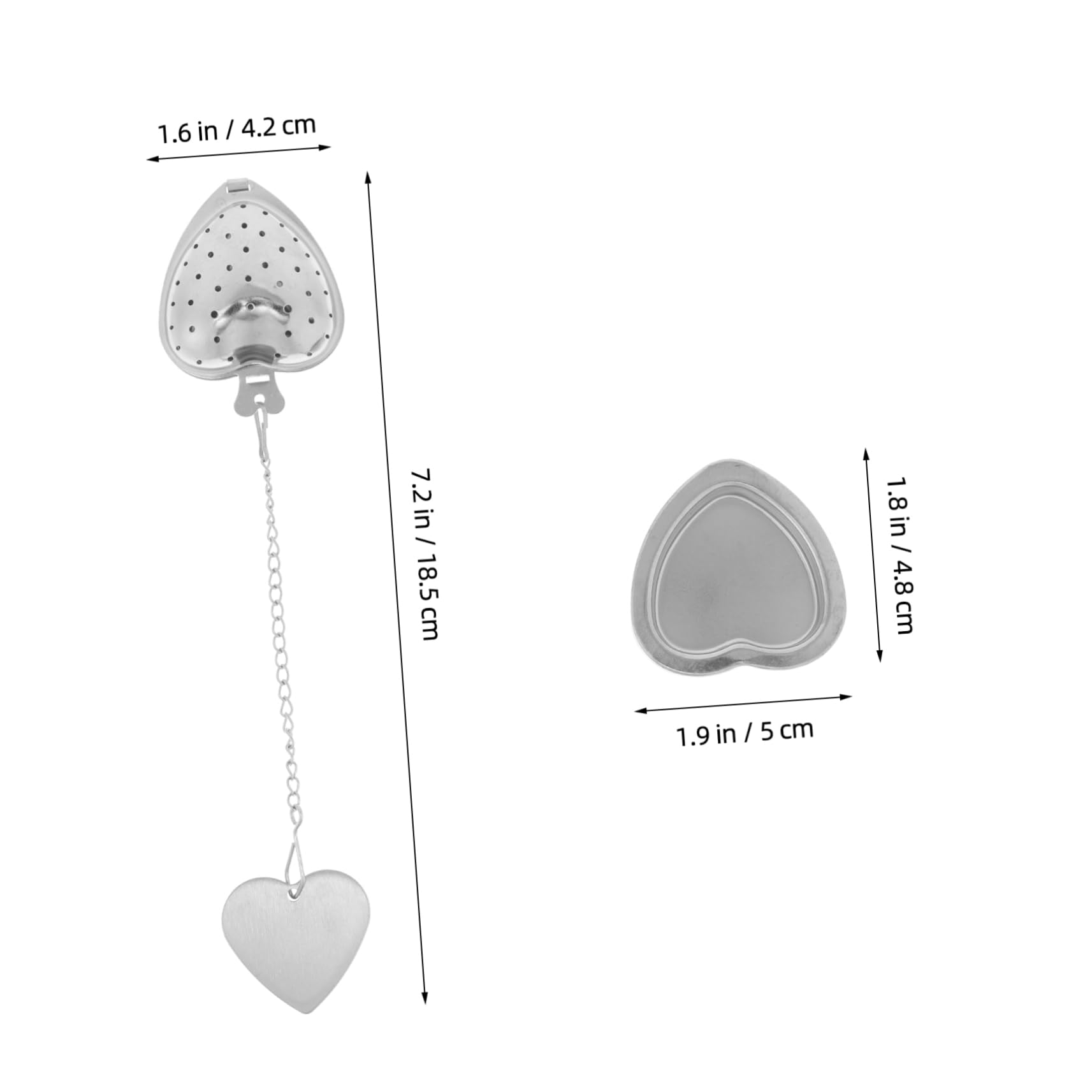 Mobestech Stainless -shaped Tea Infuser for Loose Leaf Tea Charming Design for Home Office Use Filters for