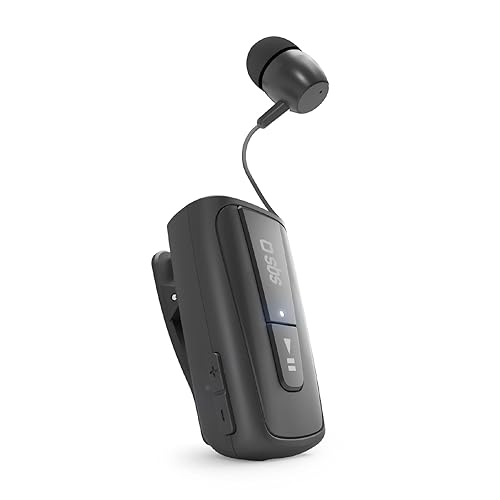 Immagine del prodotto SBS Auricolare Bluetooth con Clip e Cavo Retrattile, Tecnologia Multipoint per collegare 2 dispositivi contemporaneamente, autonomia di Conversazione Fino a 7 Ore, Nero