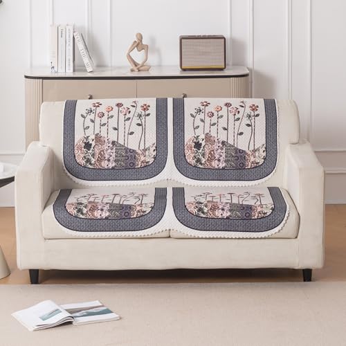 Image of HOKIPO HeavenHue Sofa Cover 2 Seater for Seat & Back, Mystic Wings